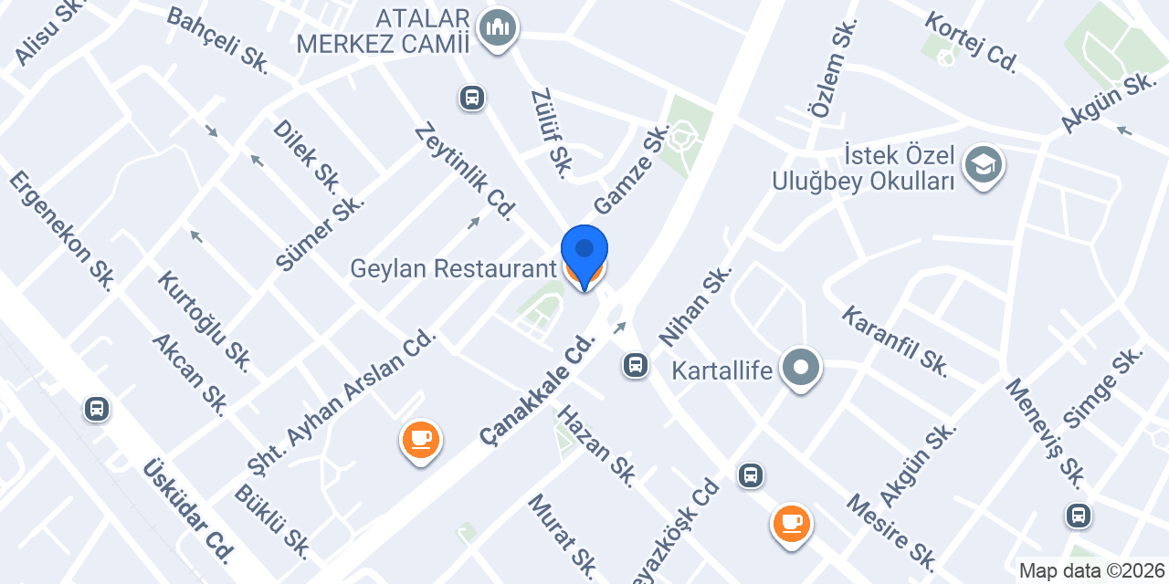 Geylan Restaurant konumu