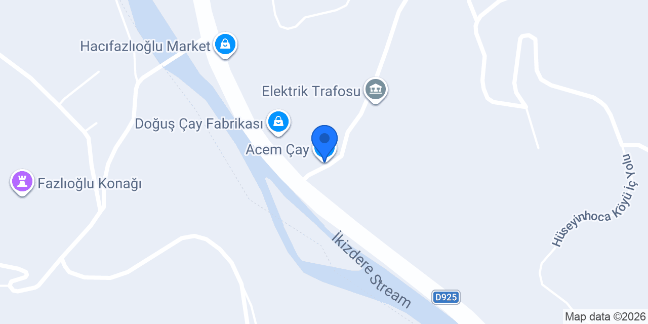 Acem Çay konumu