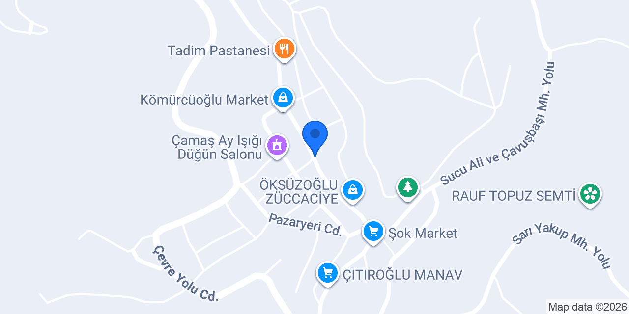 Çamaş taksi konumu