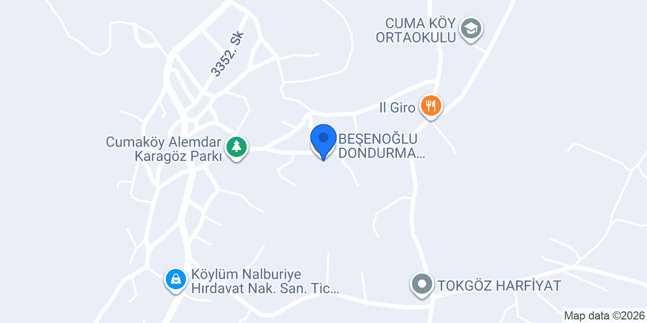 BEŞENOĞLU DONDURMA - CUMAKÖY konumu