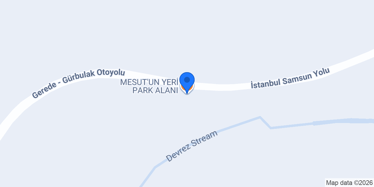 MESUT'UN YERİ PARK ALANI konumu