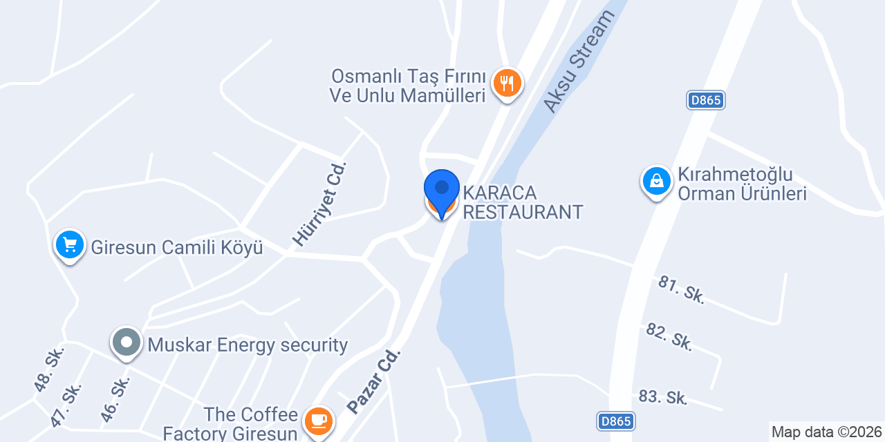 KARACA RESTAURANT konumu