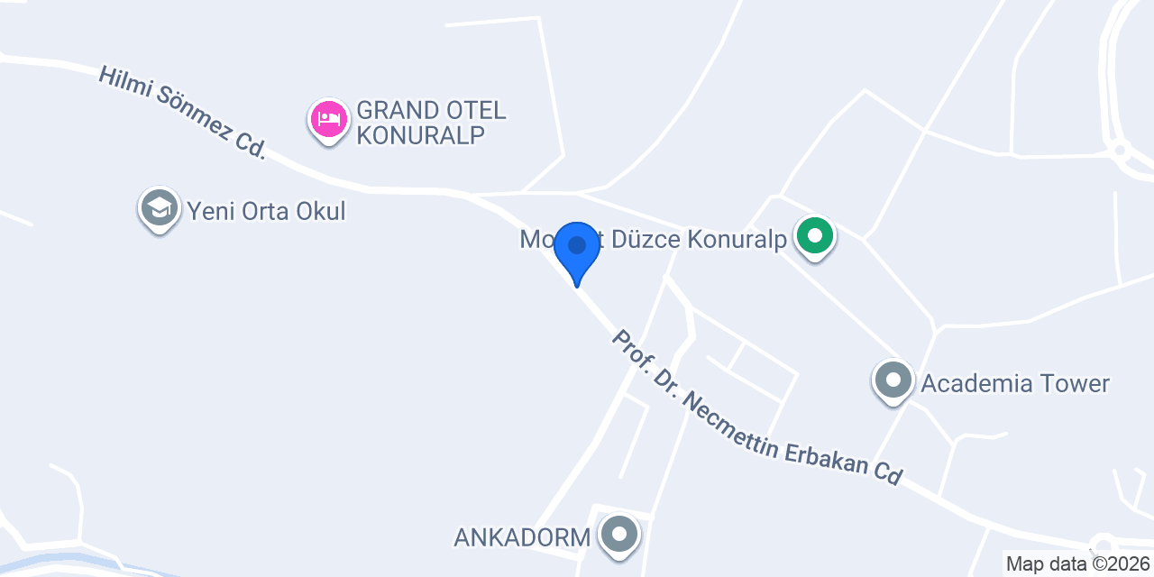 Konuralp Merkez Taksi konumu