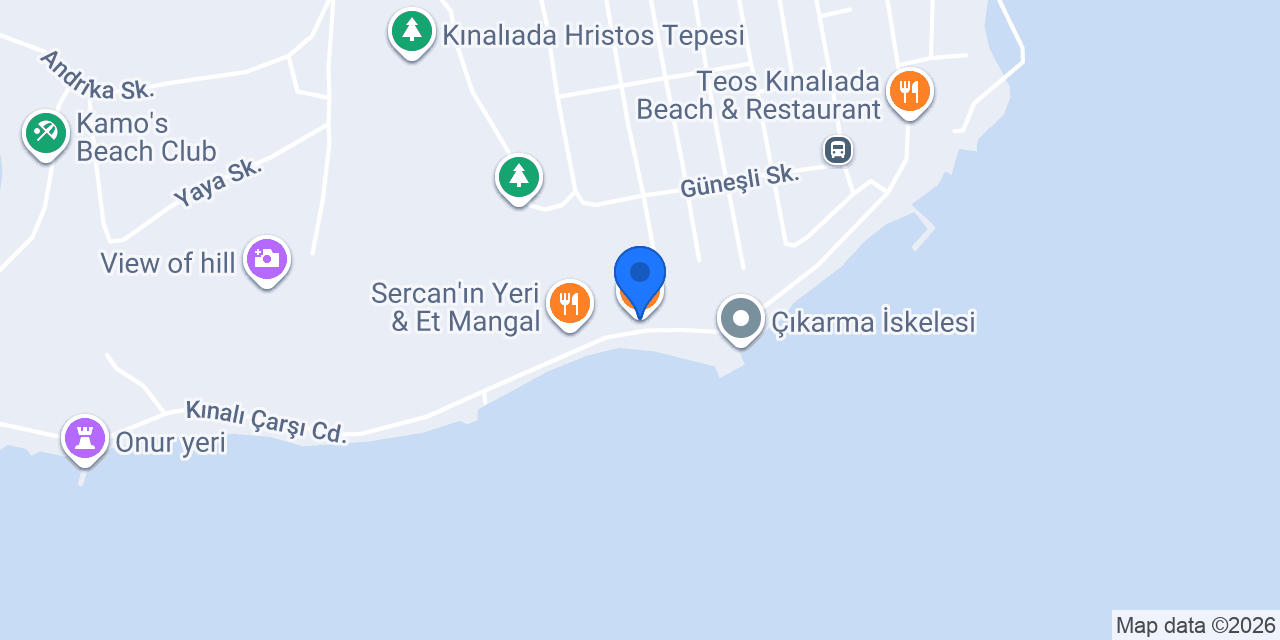 Poyraz Cafe Kınalıada konumu
