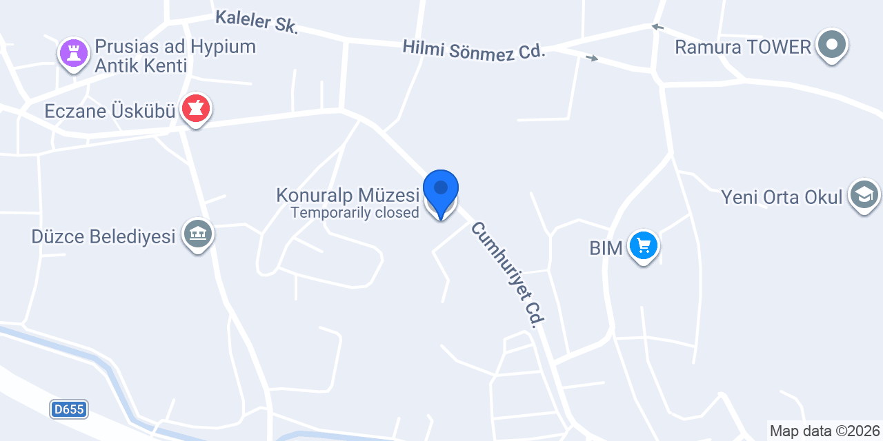 Konuralp Müzesi konumu