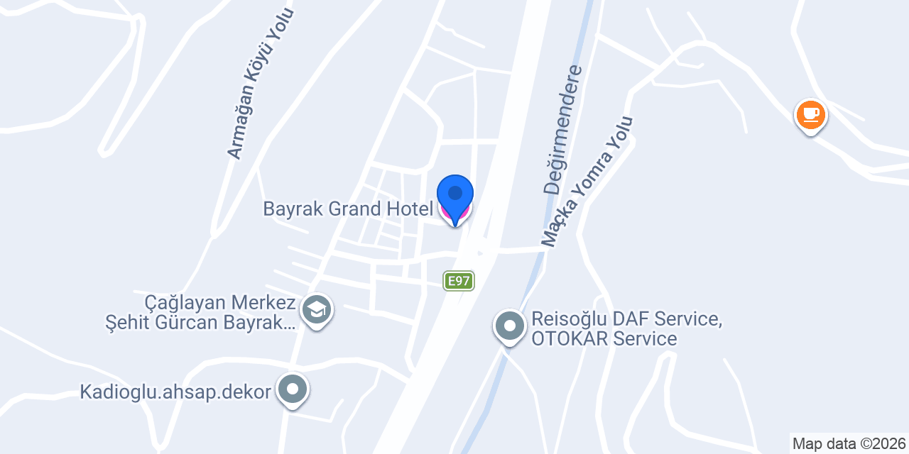 Bayrak Grand Hotel konumu