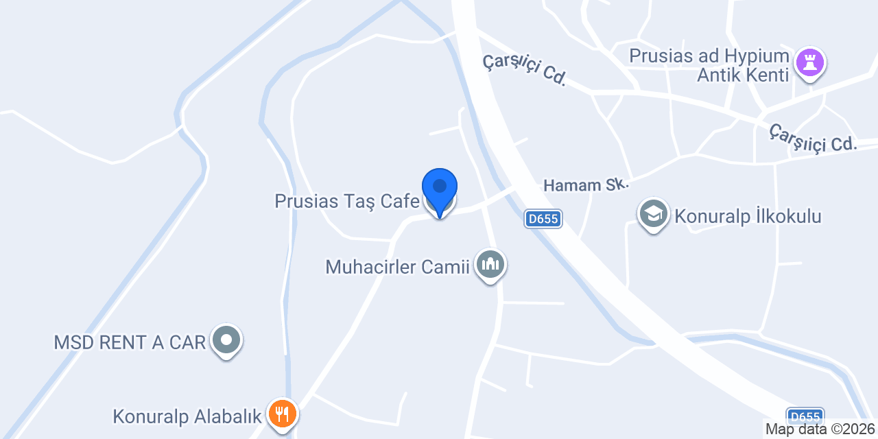Prusias Taş Cafe konumu