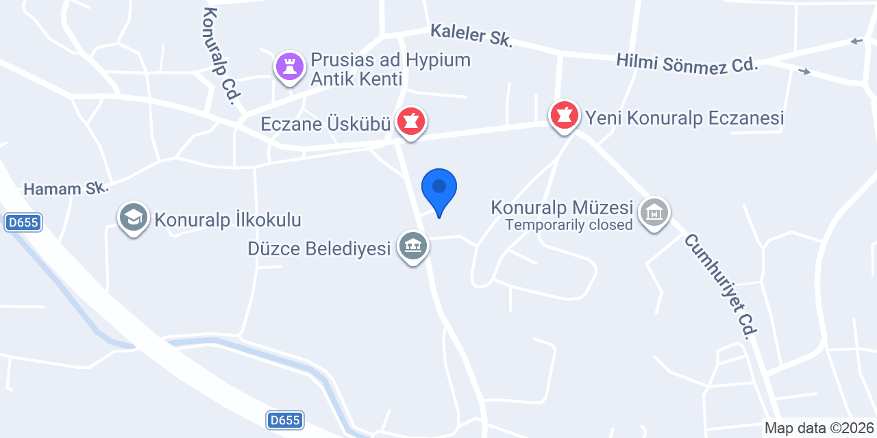 Konuralp Belediyesi konumu