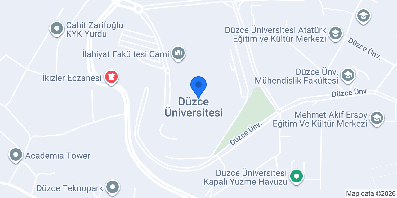 Düzce Tıp konumu
