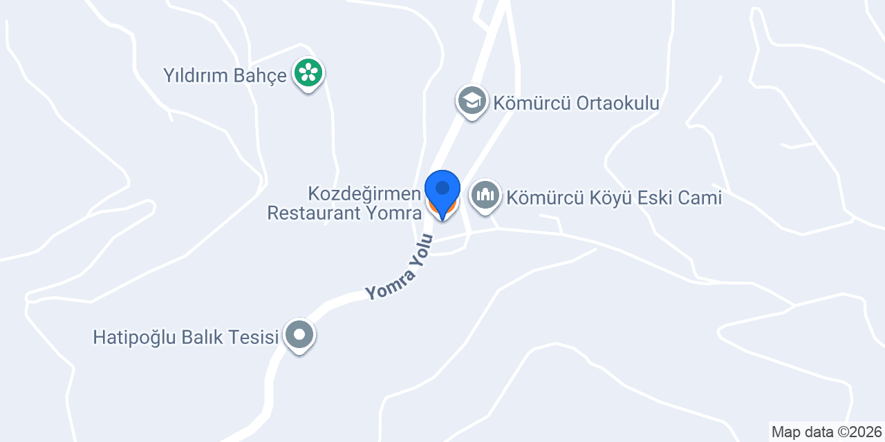 Kozdeğirmen Restaurant Yomra konumu