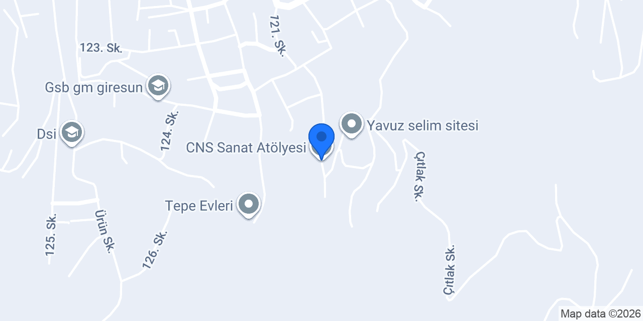 CNS Sanat Atölyesi konumu