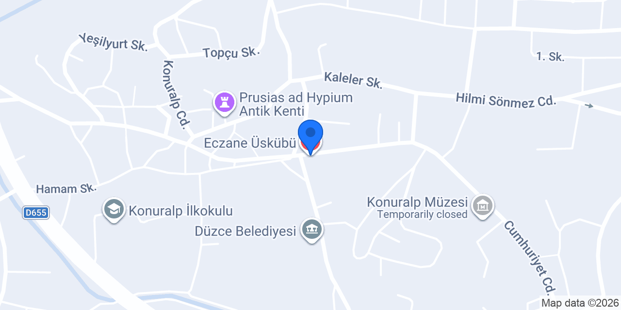 Eczane Üskübü konumu