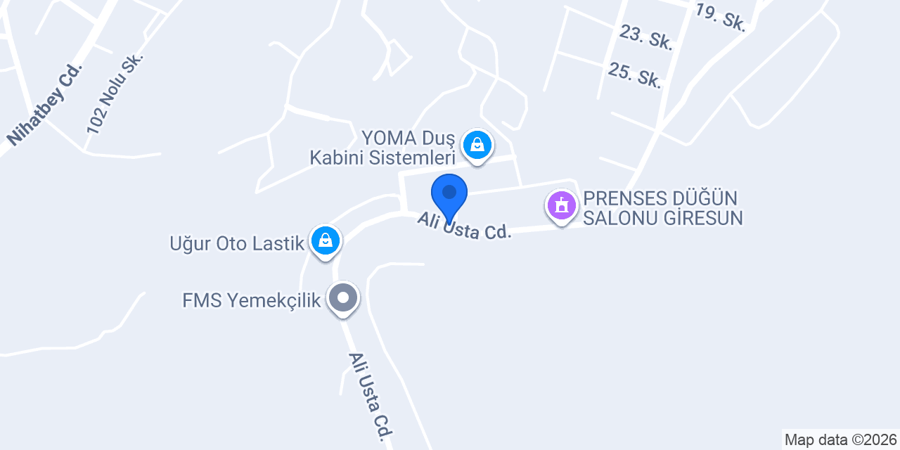 Yelken Vinç konumu