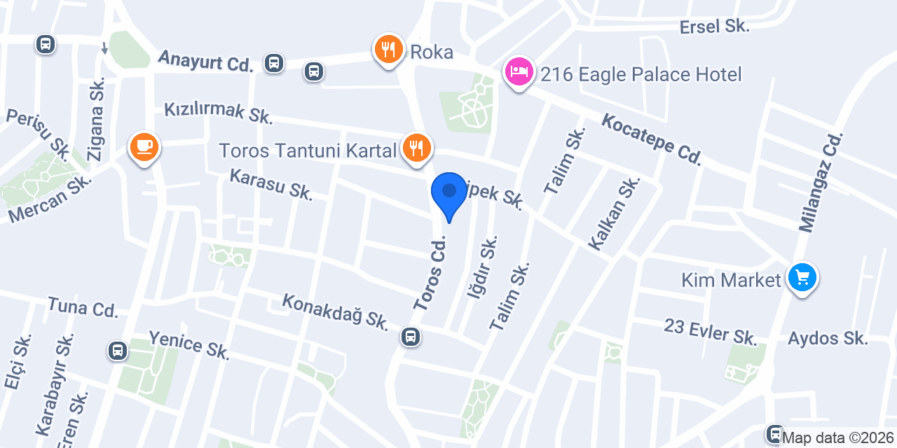 Maraş Dondurma Salonu konumu