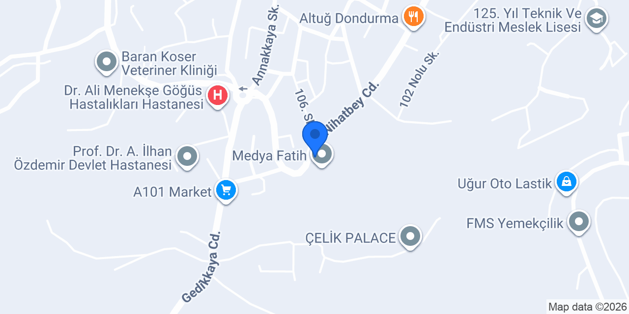 Eksen Granit & Yapı konumu