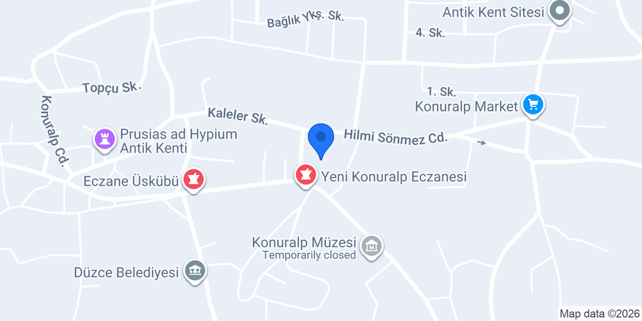 Üskübü İlkokulu konumu