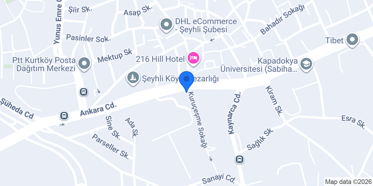 Arda Civata Pendik Şube konumu