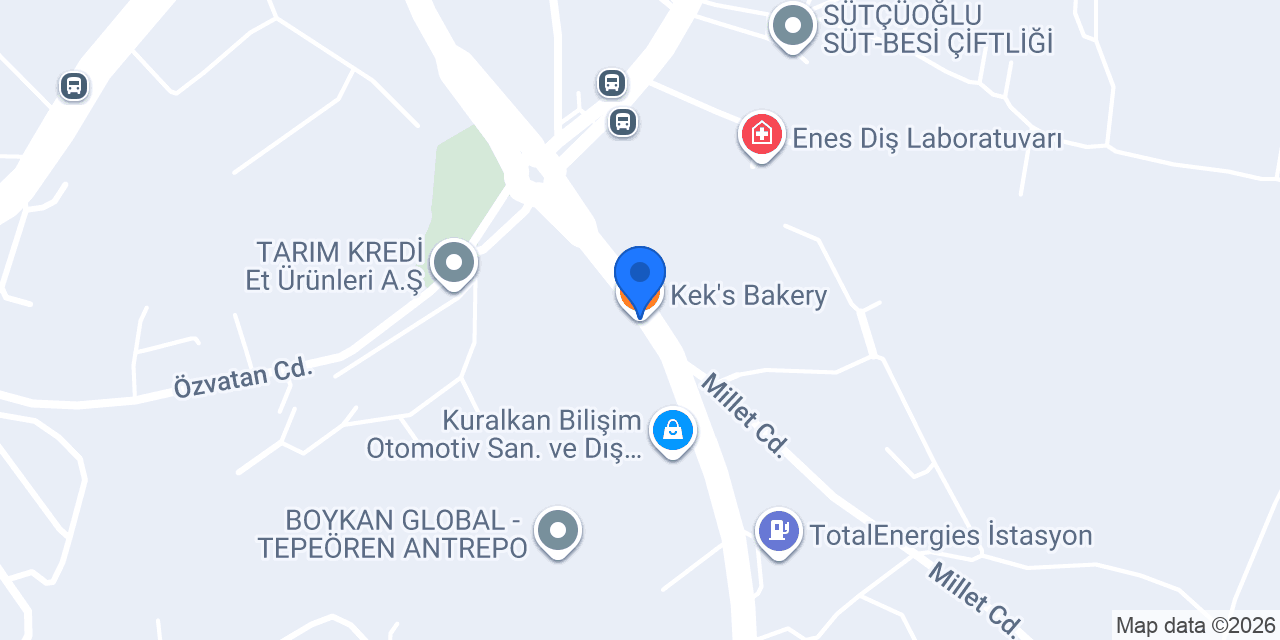 Kek's Bakery konumu