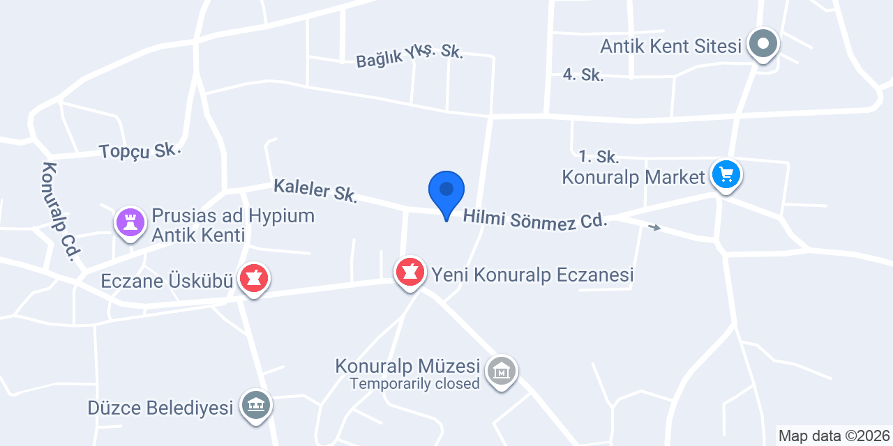 Konuralp Çpl, Eml, Kml, Tml konumu