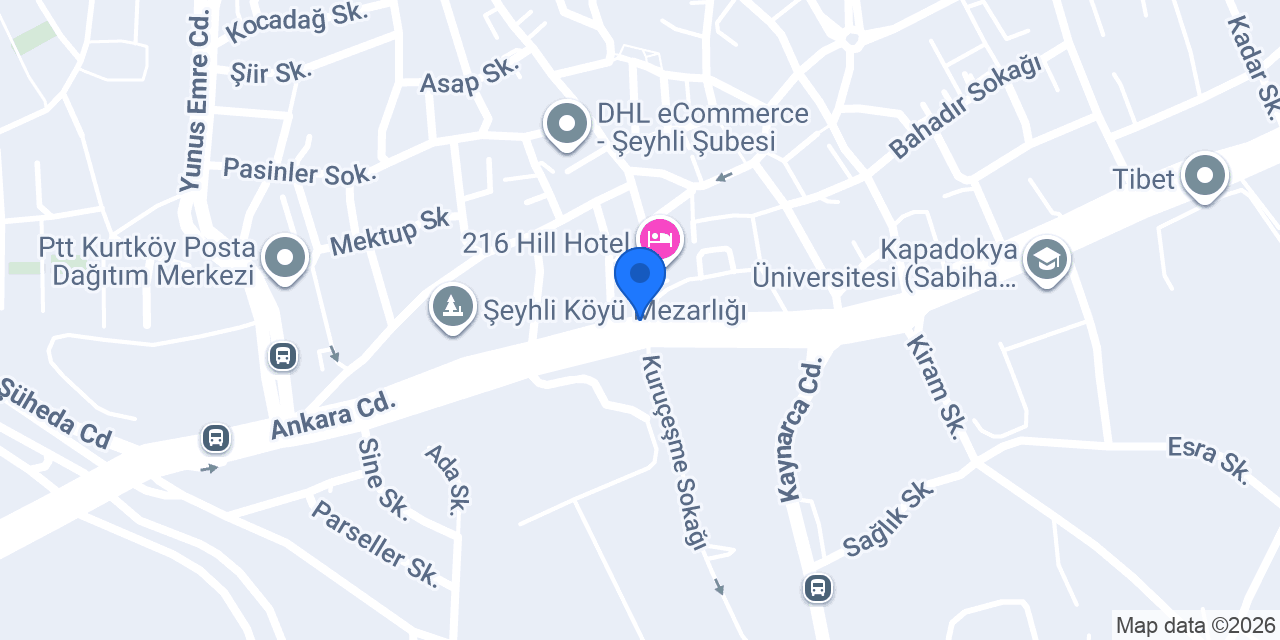 Türkiye Finans Kurtköy Şubesi konumu