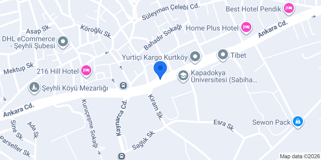 TEB Kurtköy Şubesi konumu