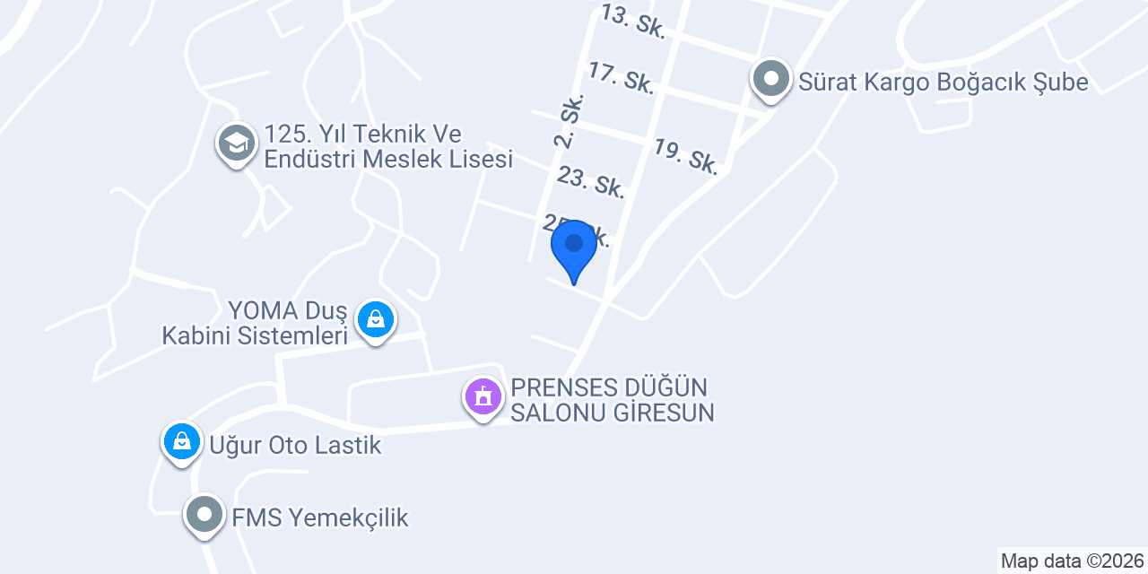 Ömür Mobilya konumu