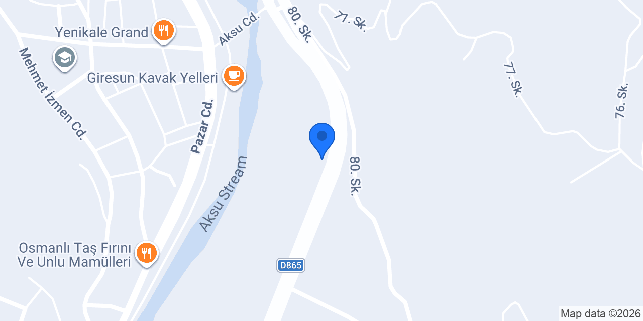 Yılmaz Meşrubat Giresun konumu