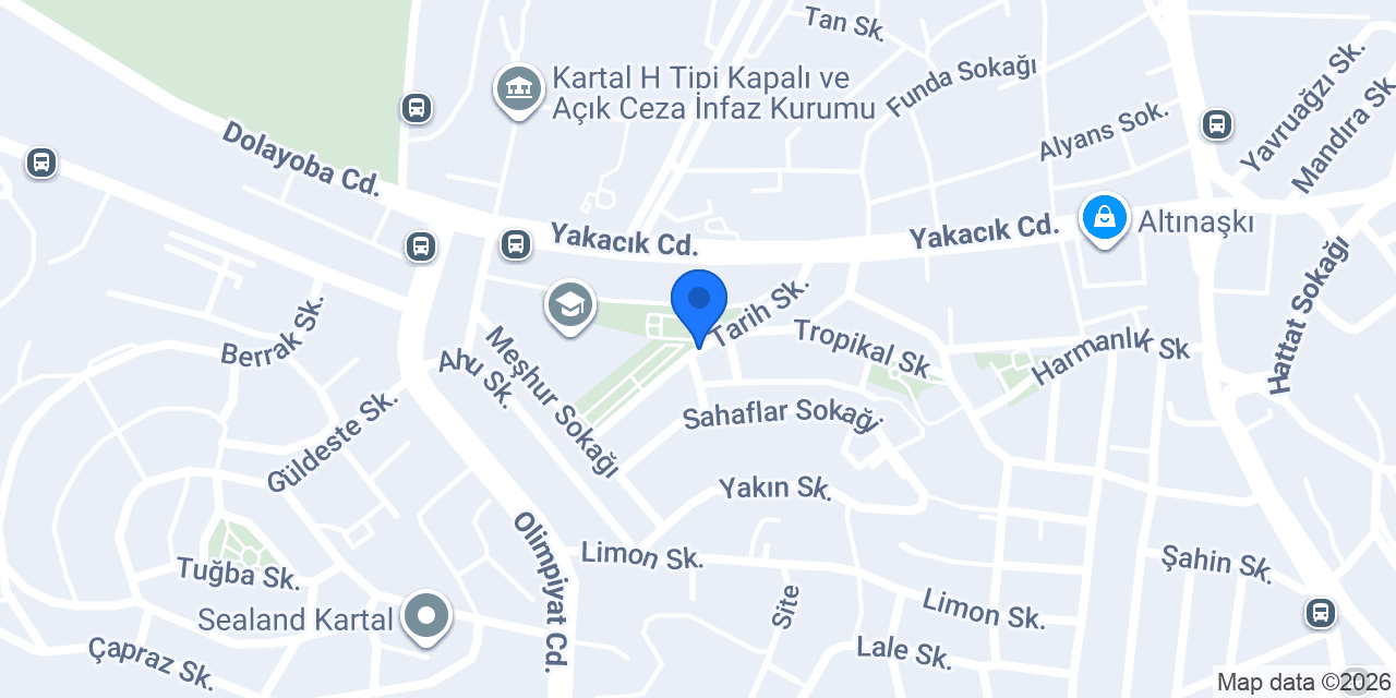 Pendik Akış Tesisat konumu