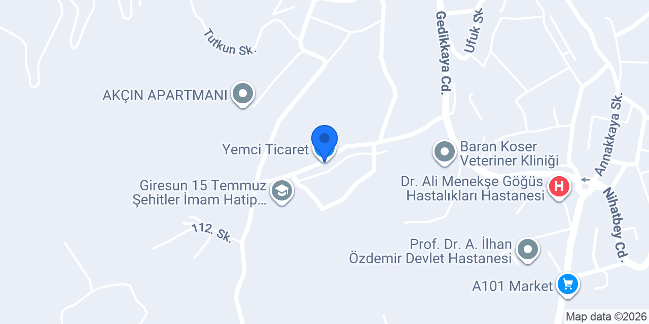 Yemci Ticaret konumu