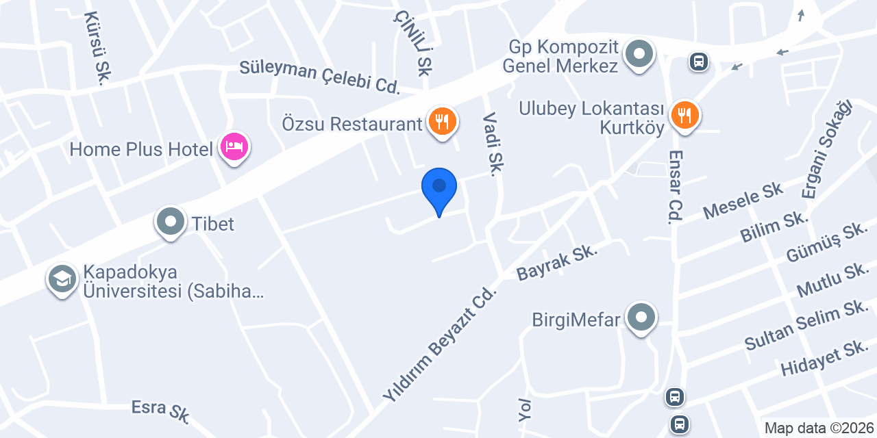 Eral Cephe Kaplama konumu