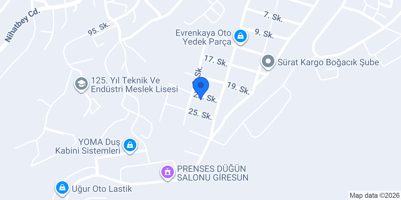 ERVESA Mutfak Dekor Mobilya konumu