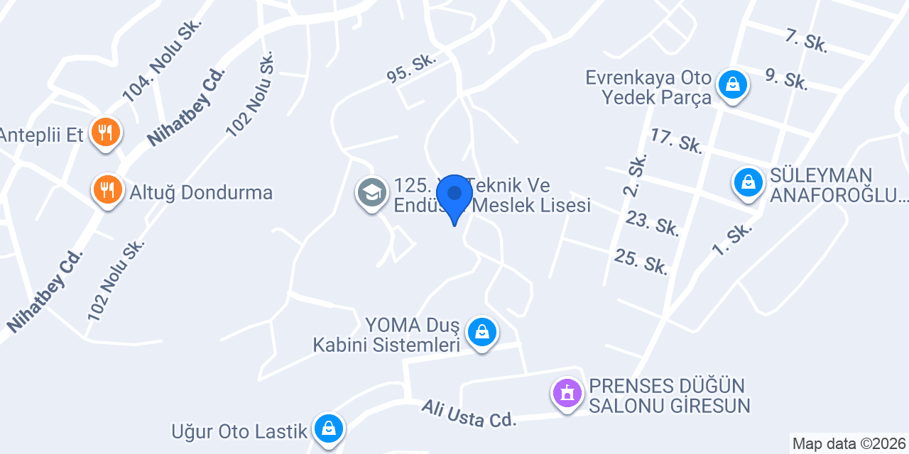 ENSAR MOBİLYA DEKORASYON konumu