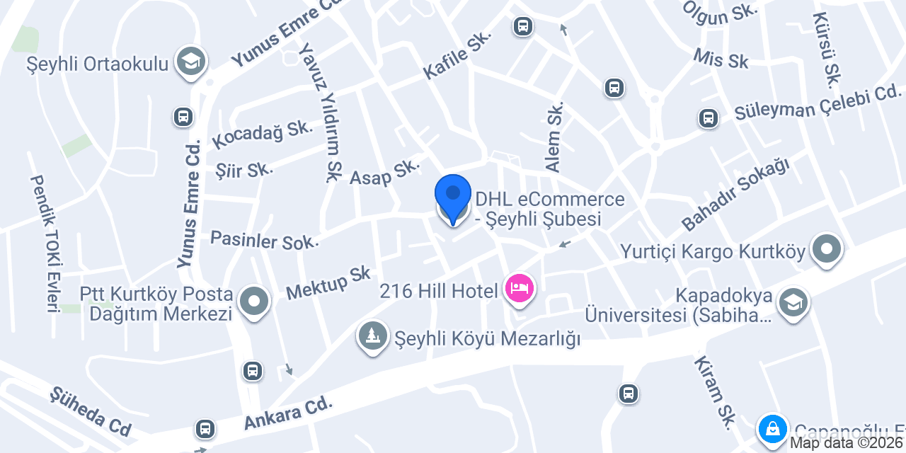DHL eCommerce - Şeyhli Şubesi konumu