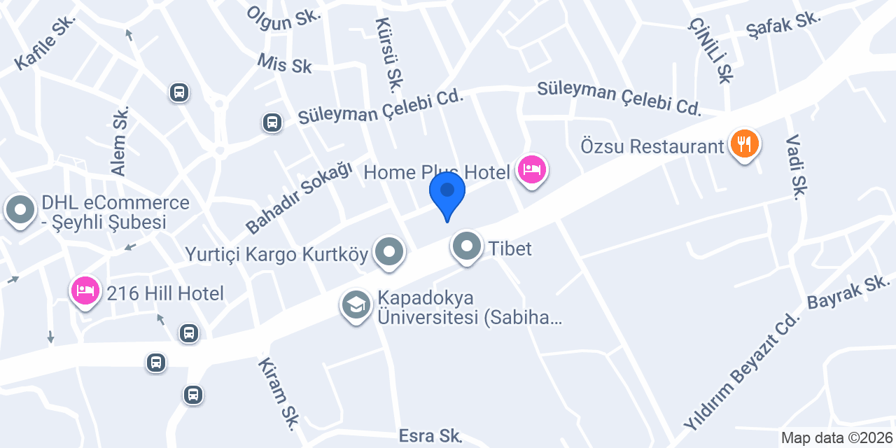 Şekerbank - Kurtköy Şubesi konumu
