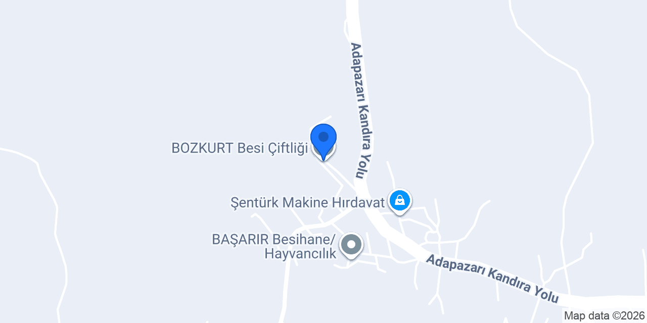BOZKURT Besi Çiftliği konumu