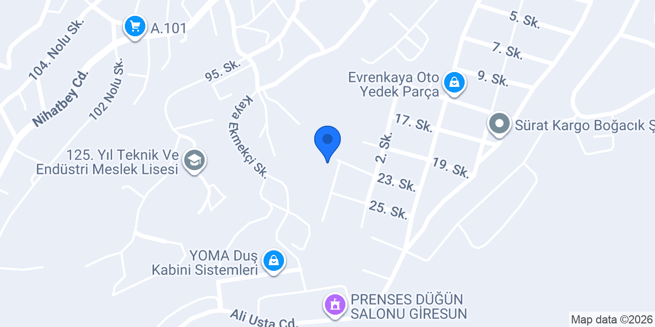 SEN METAL ALÜMİNYUM konumu