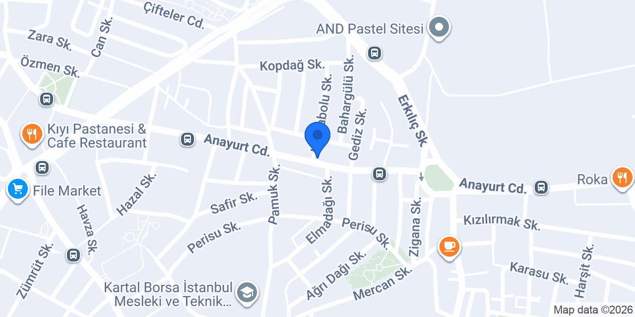 Kartal Elektrik Aydınlatma konumu