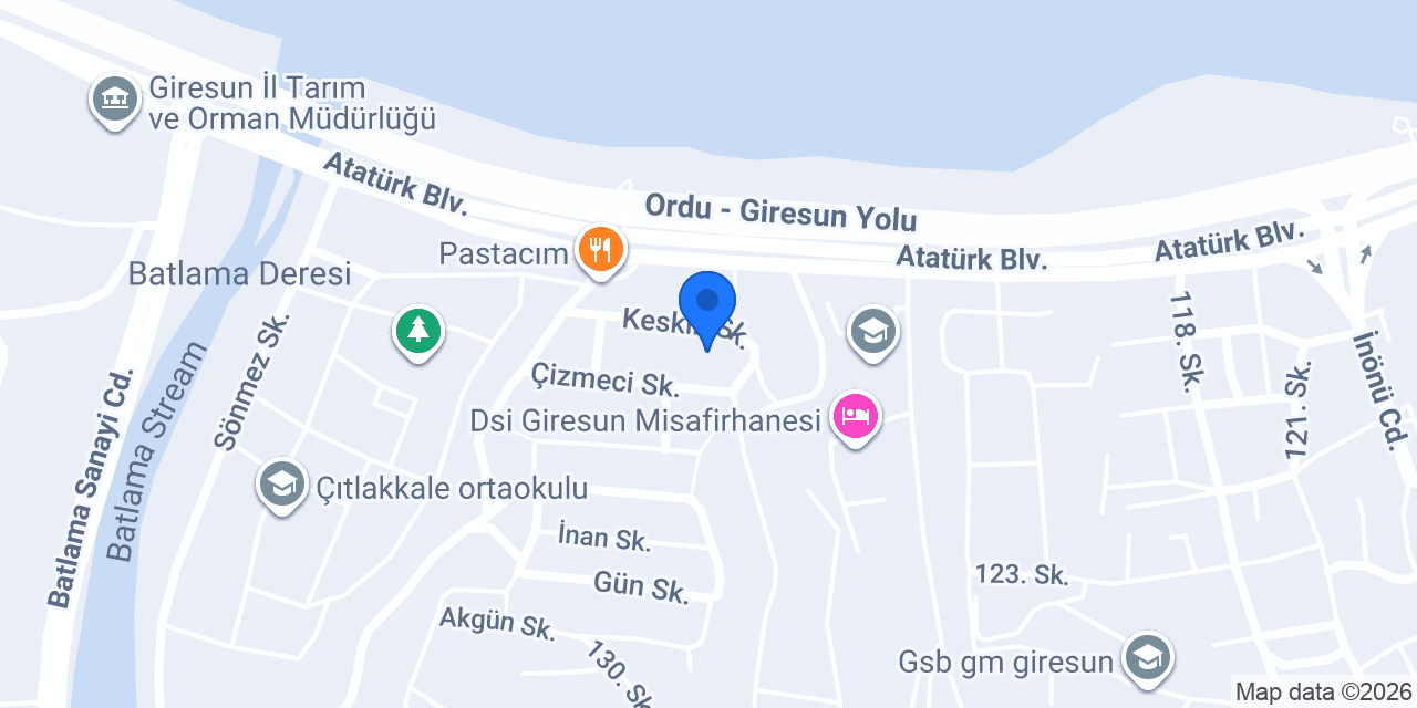 Demiral Mobilya konumu