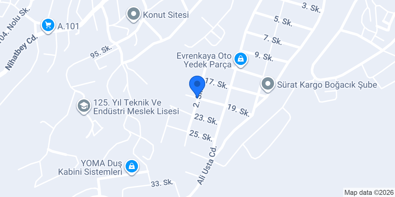 Çınar Cafe Restaurant konumu
