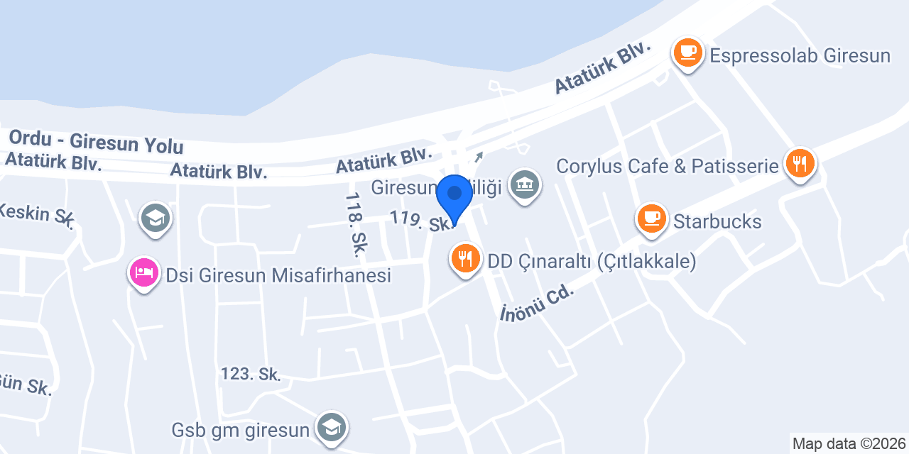 Giresun Harikalar Diyarı Kreşi konumu