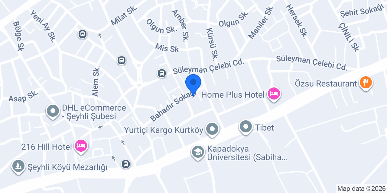 Aziziye Et Döner konumu