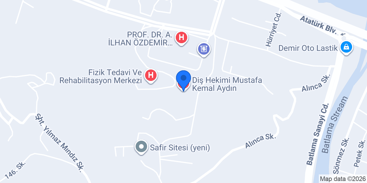 Diş Hekimi Mustafa Kemal Aydın konumu