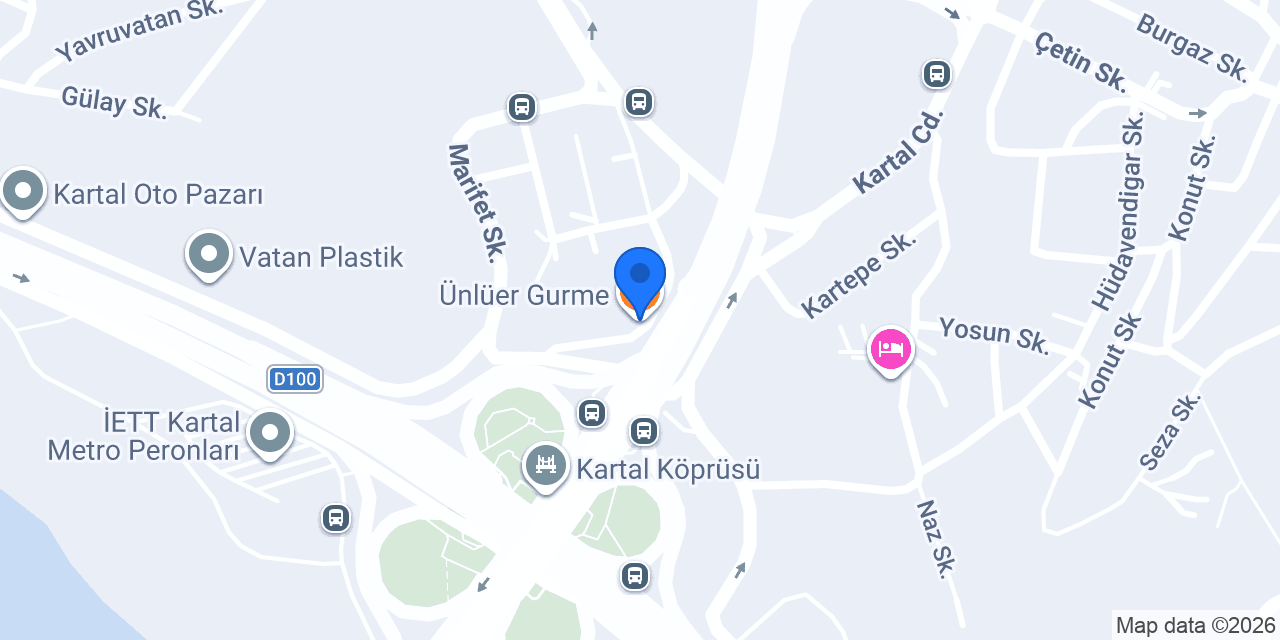 Ünlüer Gurme konumu