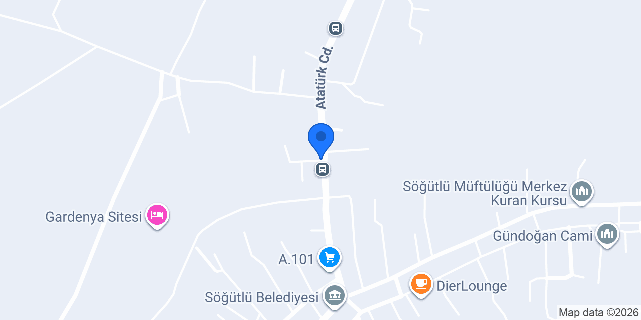 Kızılay-söğütlü Şubesi konumu