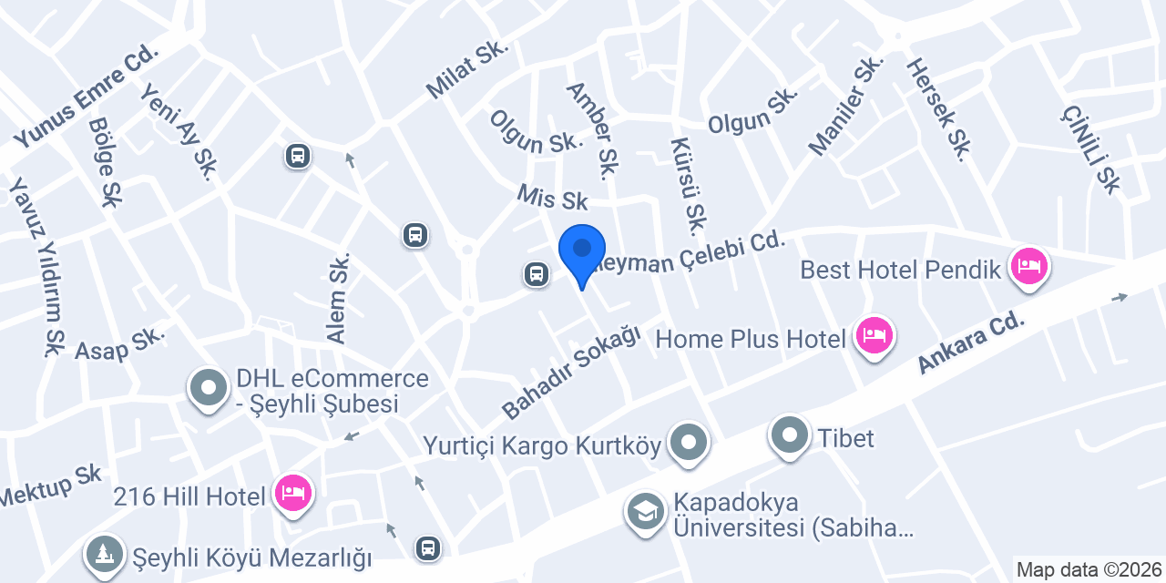 Özen Terzi Butik konumu