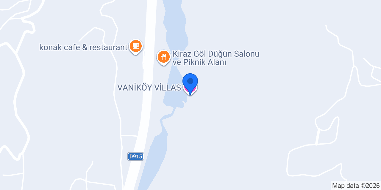 VANİKÖY VİLLAS konumu