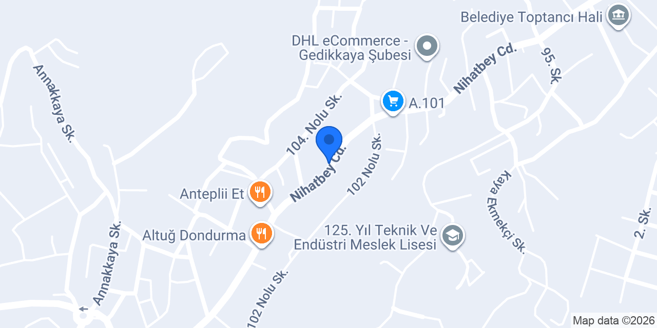 Emek Halı Yıkama konumu