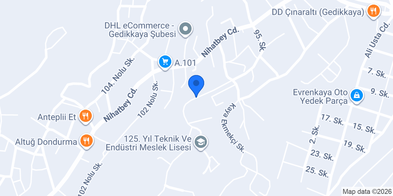 Emek Gıda Pazarlama konumu