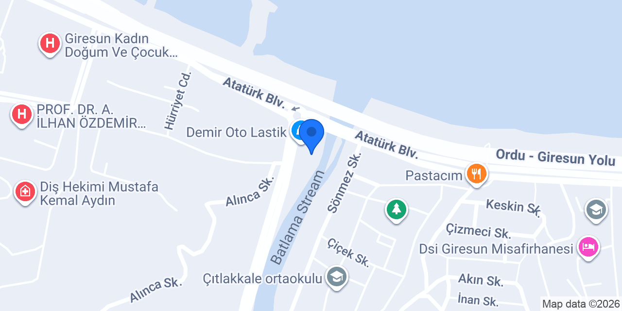 Demir Garage konumu