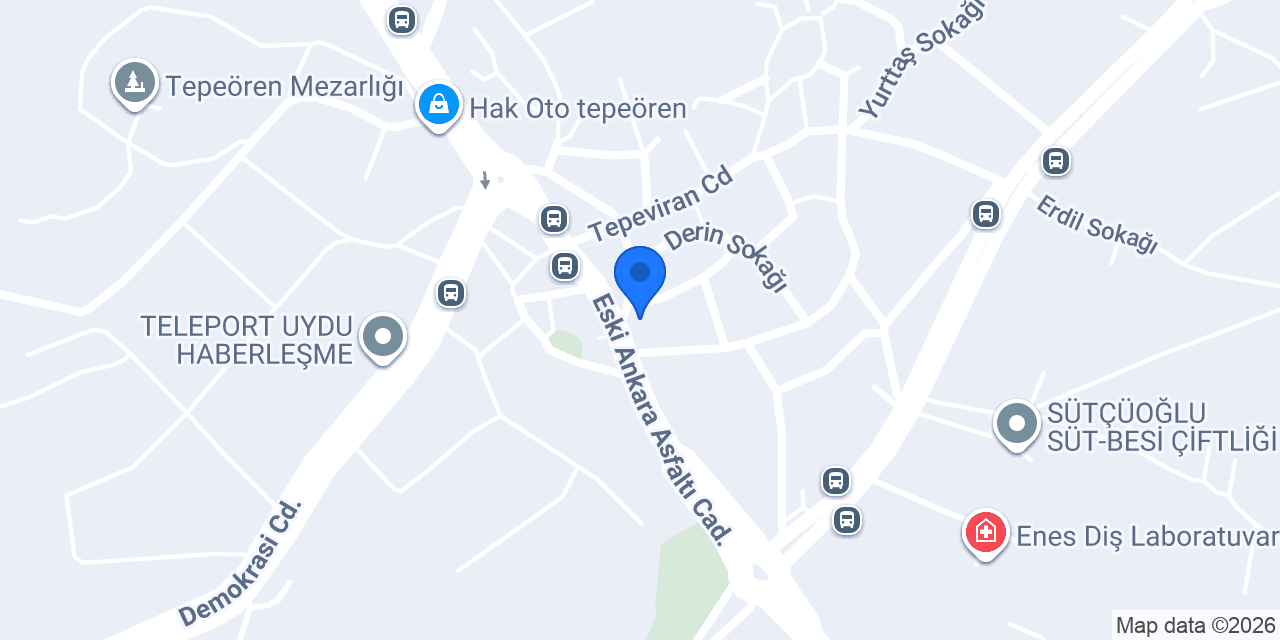 Tepeören Taksi konumu